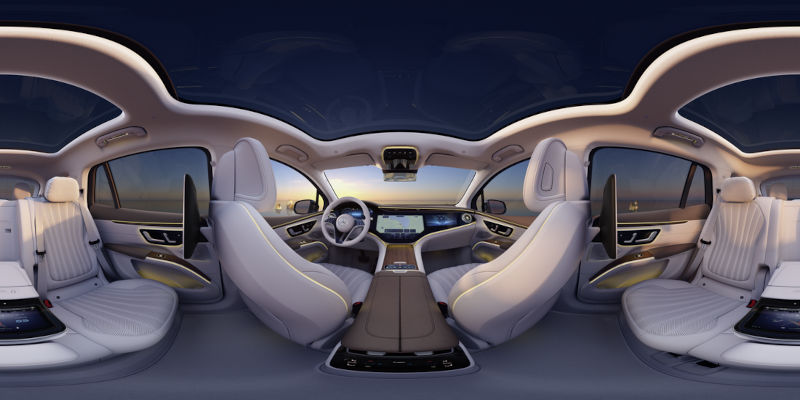 360 Grad Innenansicht EQS SUV