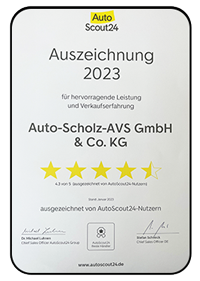 Auto-Scholz-AVS wurde von autoscout24 ausgezeichnet